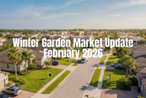 Aerial view of suburban neighborhood