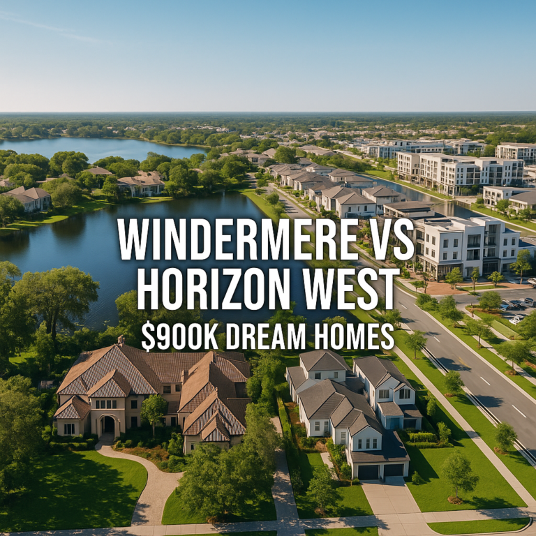 $900K Home Options in Windermere vs Horizon West
